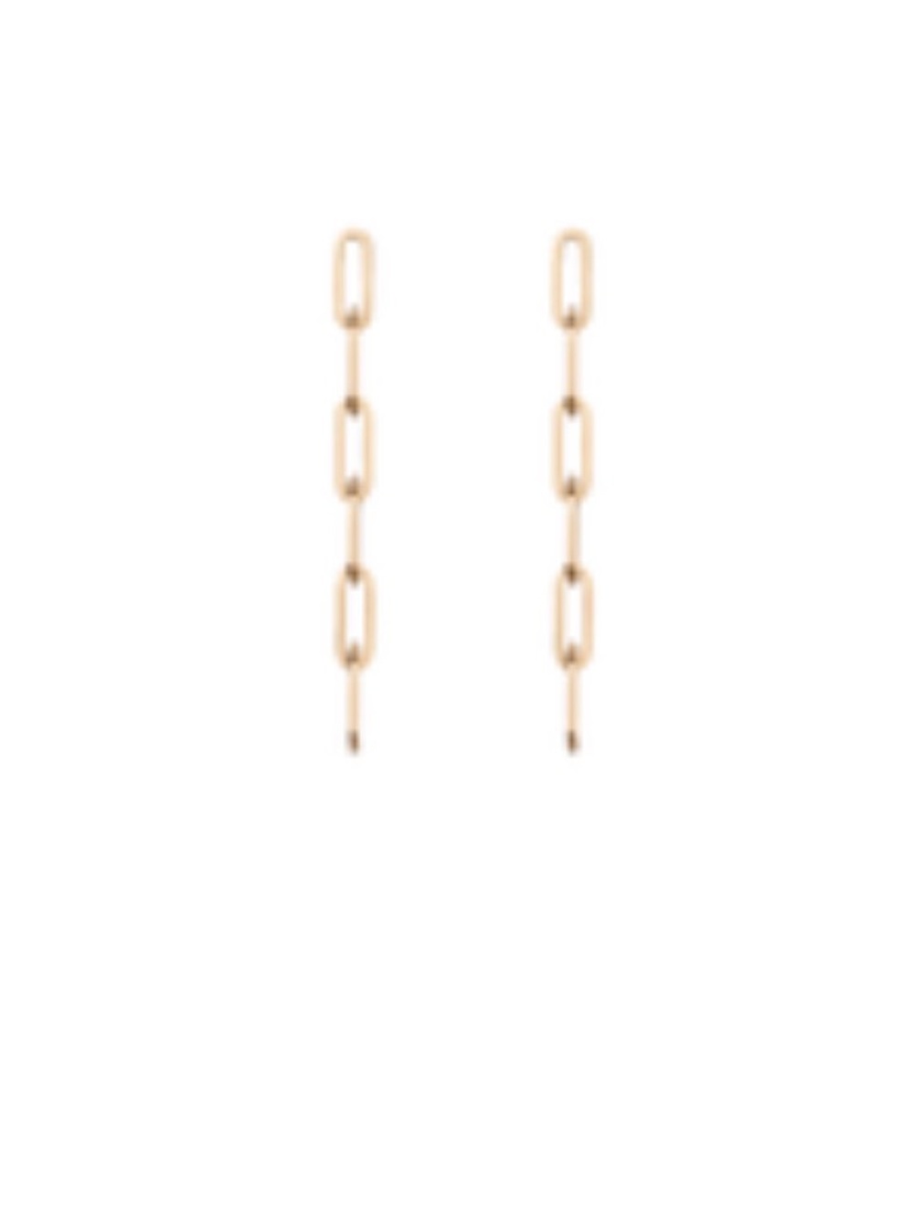 Aurate 14K Gold Sway Earrings - Elegant Chain Dangle